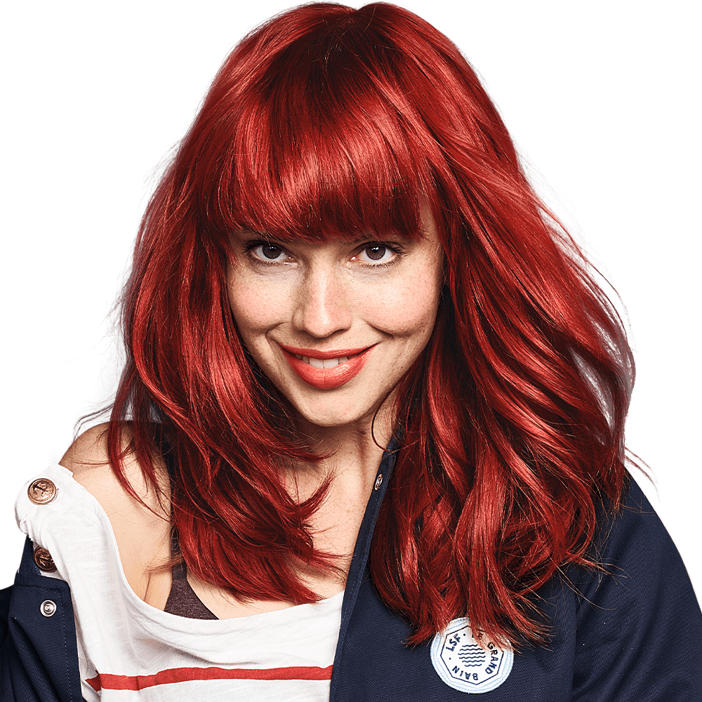 red hair model png