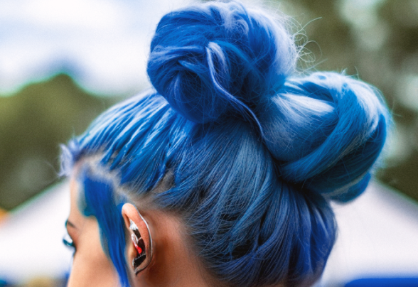 Blue Space Buns