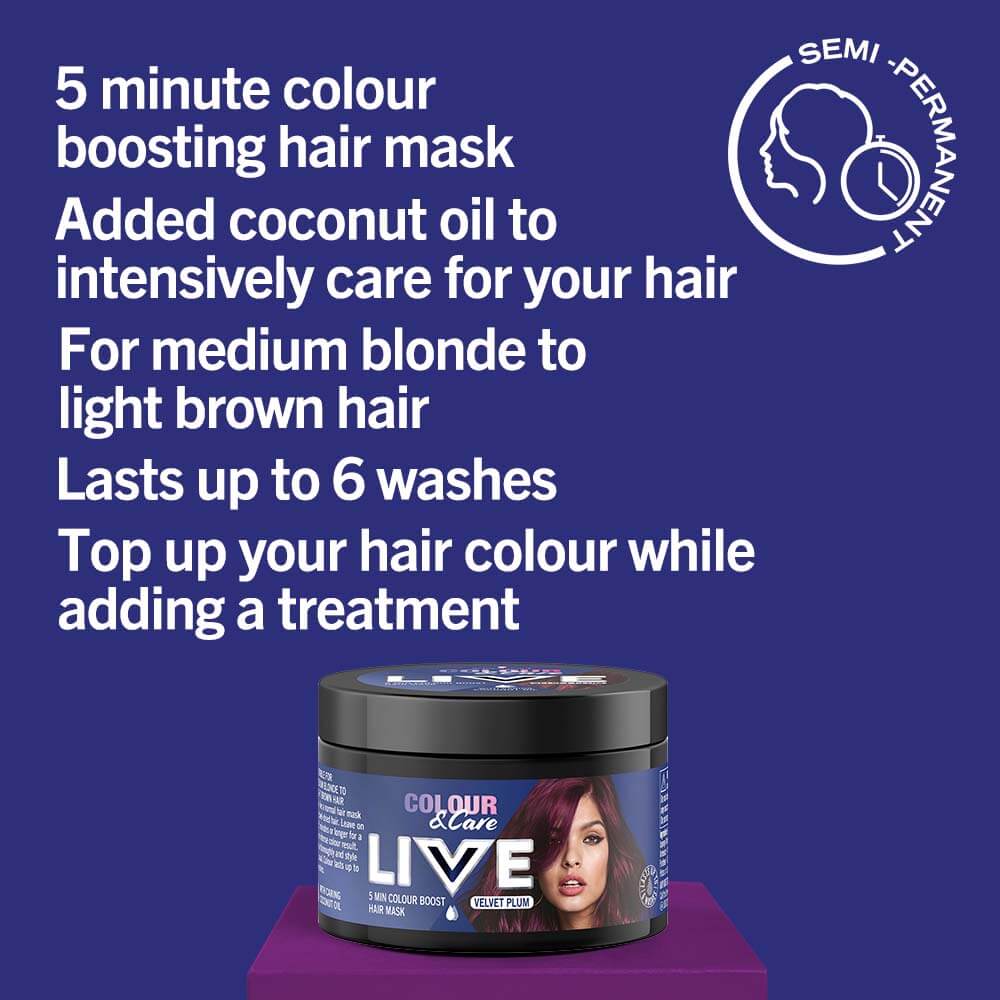 VELVET PLUM 150ML Hair Dye by LIVE