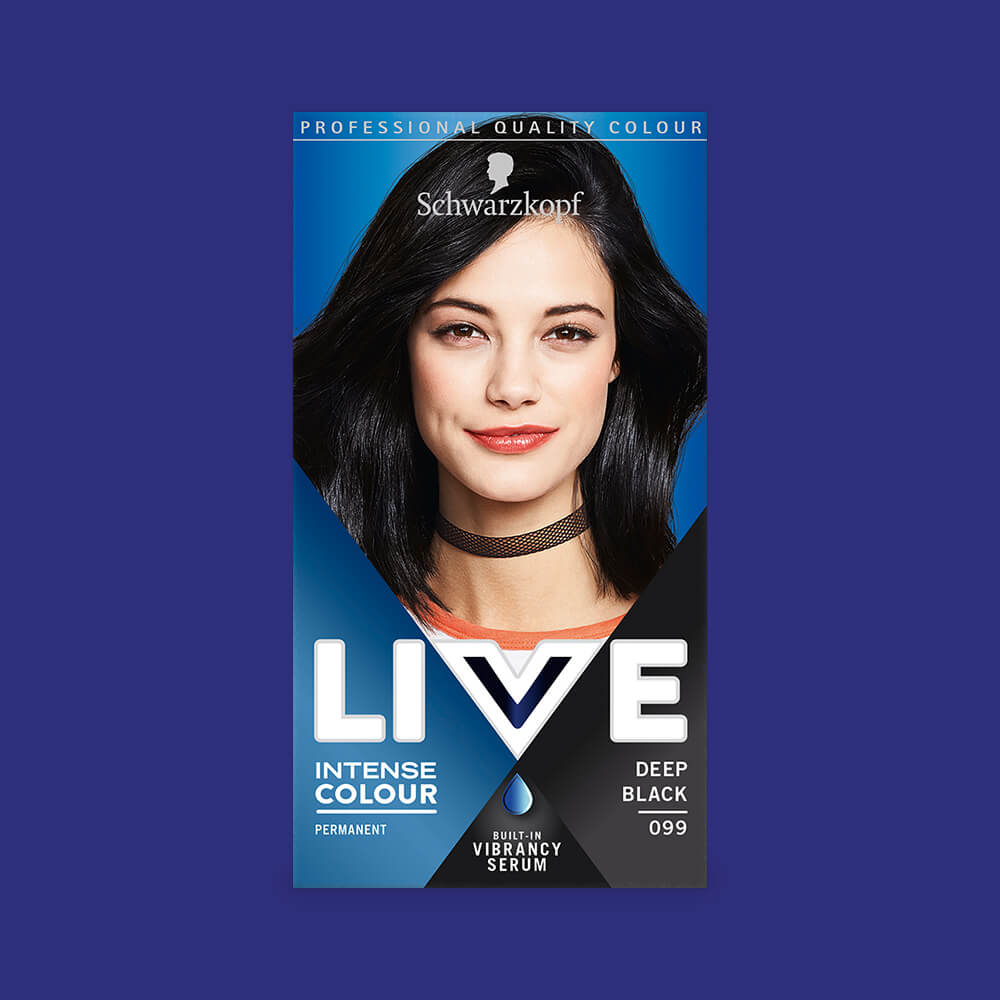 099 DEEP BLACK Hair Dye by LIVE