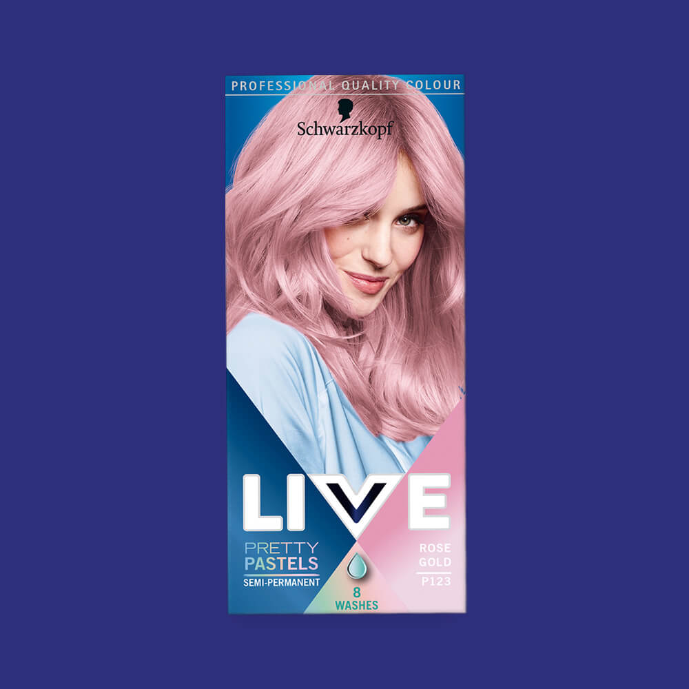 P123 ROSE GOLD Hair Dye by LIVE